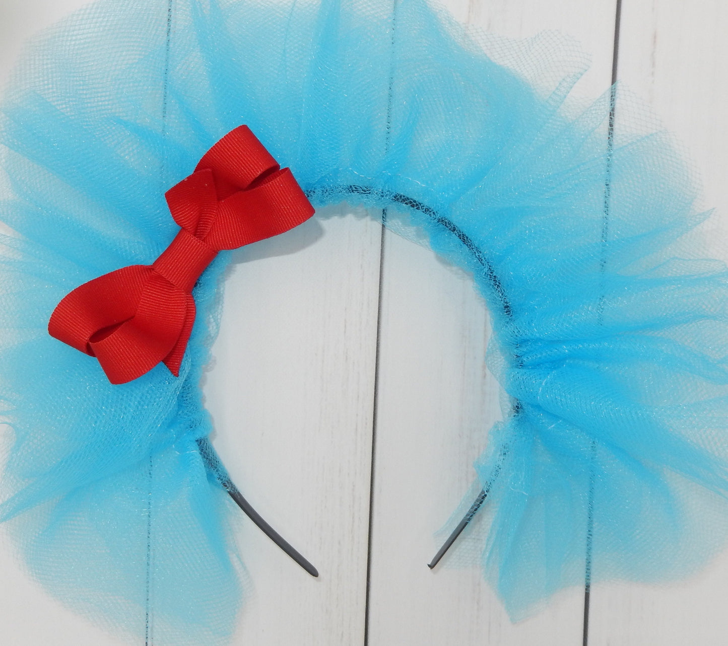 Girls 3 Piece THING ONE Thing Two Costume Ribbon Tutu Outfit | Includes Ribbon Tutu, Tshirt and Matching Headband