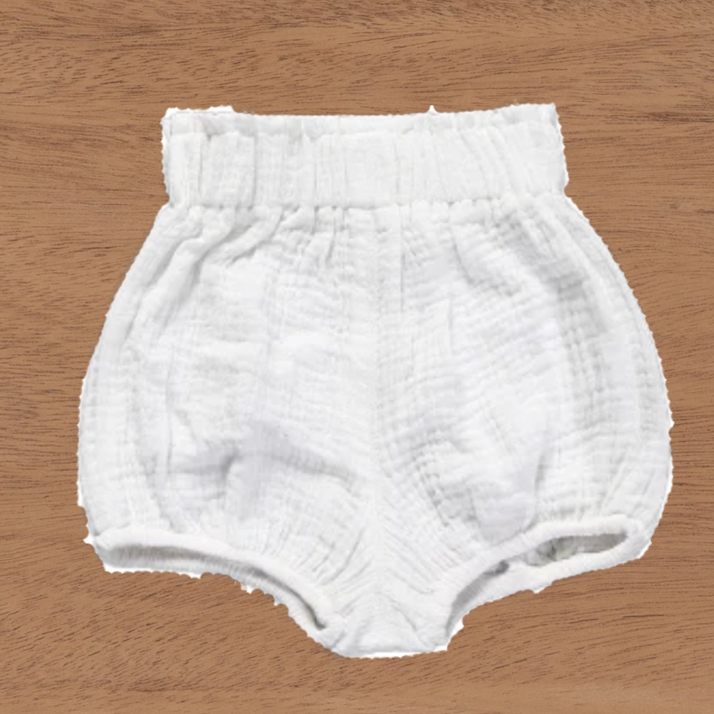 Baby Girls White Gauze Bloomers | White Very Soft Diaper Cover  | ADORABLE!