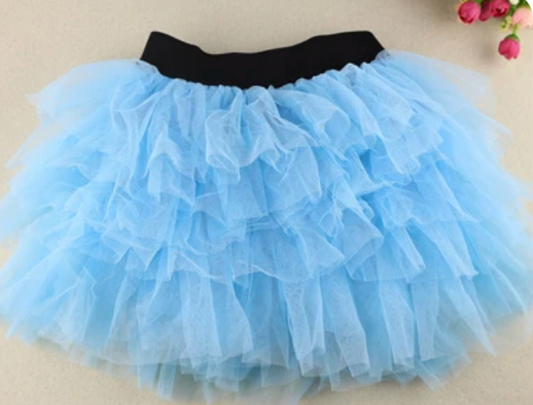 Girls Baby Blue Layered Tutu | Girls Toddler Light Blue Tutu | ADORABLE!