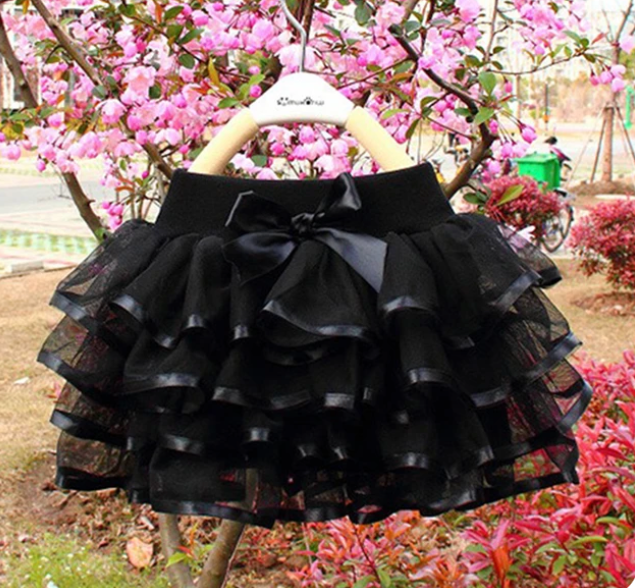 Girls Baby BLACK Layered Tutu | Girls Toddler BLACK Tutu | ADORABLE!