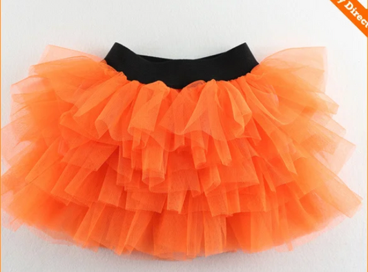 Girls Baby ORANGE Layered Tutu | Girls Toddler ORANGE Tutu | ADORABLE!