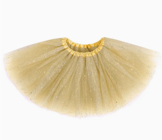 Girls GOLD GLITTER Tutu | Gold Holiday Color Toddler Tutu | CLEARANCE