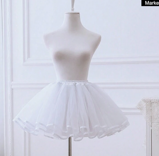 Ladies Adult White & Black Layered Tutu's | White Womens Adults Tutu | CLEARANCE!