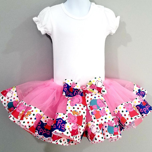 Girls PEPPA PIG Ribbon Tutu  Only Adorable1