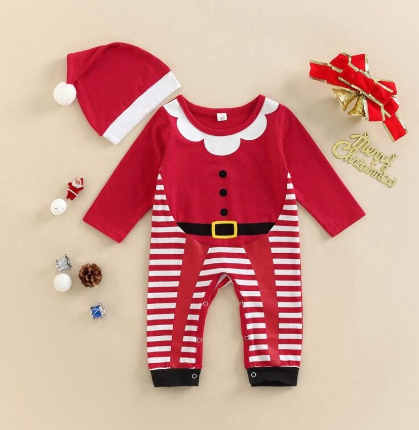 Christmas Santa Sleeper | CLEARANCE SALE | One Piece Soft Baby Sleeper | Christmas Clearance 60% Off!