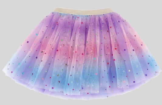 Toddler Girls PASTEL Ombre Sequin Mesh TUTU | Child Pastel  RainbowOmbre Soft Tutu Dress | Adorable!